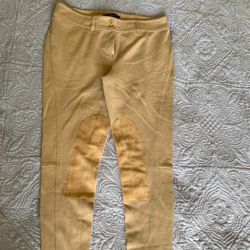 NWOT 4P Midrise Equestrian Riding Pants Suede Knee